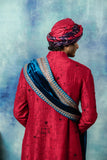 Blue Woolen Embroidered Dushala (DUS-70)