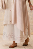 IVORY COTON EMBROIDERED PALAZZO (CL-13B)