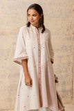 IVORY HANDLOOM COTTON ASSYMETRICAL TUNIC (CL-03)