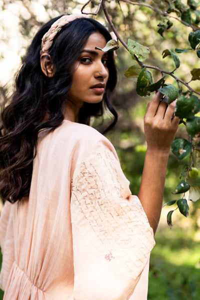 Himalayan salt chanderi full length kaftan ( NTC-04)