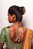 Emerald silk lehenga set  (DMT-01) ( DMT-01 & FB-01)