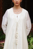 IVORY SILK CHANDERI EMBROIDERED JACKET & PALAZZO (WH-05)