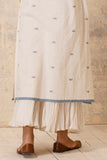 IVORY COTTON CRINKLED PALAZZO (CL-14/PLZ)