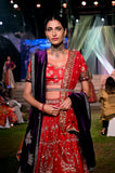 Red embroidered lehenga set (SL-03)