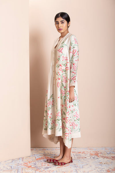 Marble lotus jaal printed kurta ( MK-03A )