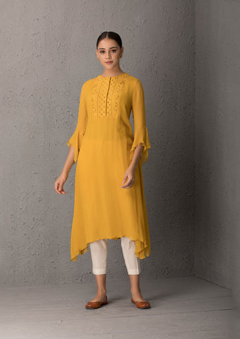 Mustard Kurta Set ( INY - 29A)