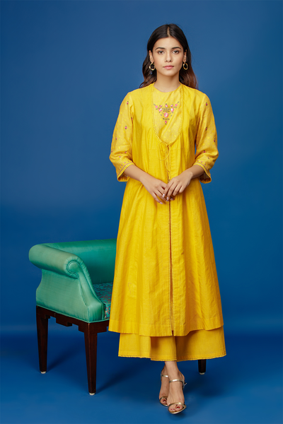 Embroidered Double Layered Kurta ( BNS-09)
