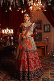 Eye Catching Heavy Embroidered Sindoori Red Lehanga Set (SK-41 )