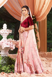 Delicate Embroidered Old Rose Lehanga Set (SK-30)