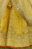 Attractive Gota Patti Embroidered Yellow Lehanga set (ALW-06) 2 pc