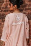 PINK SILK CHANDERI EMBROIDERED KURTA & PALAZZO (WH-06)