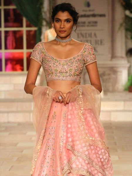 Blush Taj Net Lehenga (5 pc) JP-24