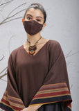 Brown Woolen Mask (M-18)