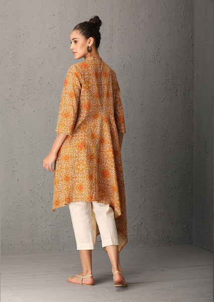 Printed Mustard tunic (PT-02) JUST ADDED