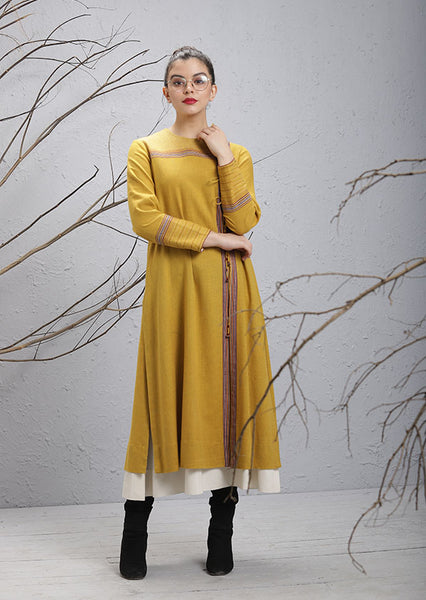 Mustard Woolen Tunic (WL-01A)