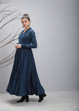 Navy Woolen Angrakha (WL-03)