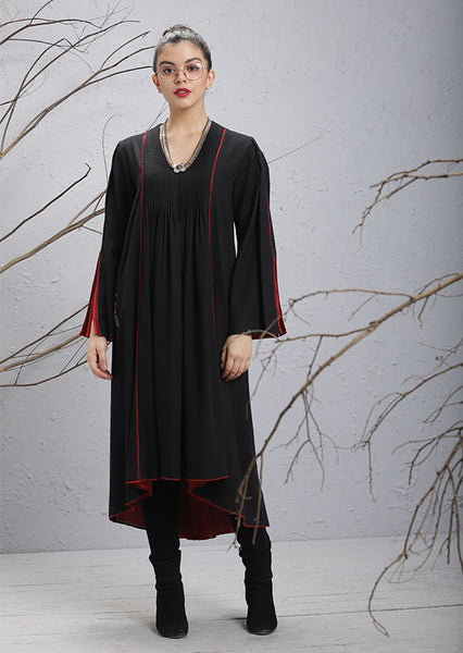 Black & Red Woolen Tunic (WL-14)